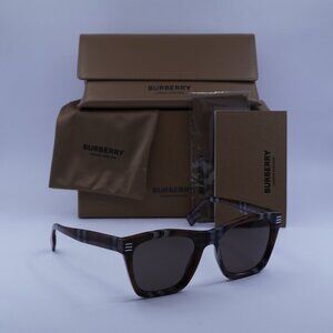 Burberry BE4348 396673 Sunglasses - Brown Check/Brown